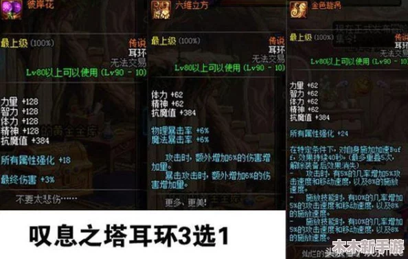 DNF游戏中耳环装备归属部位及其重要性探讨