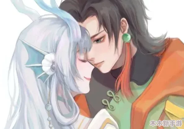 元歌和西施拔萝卜图片，古风唯美插画欣赏