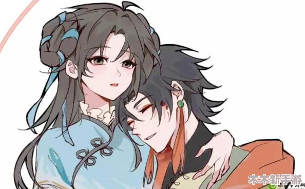 元歌和西施拔萝卜图片，古风唯美插画欣赏