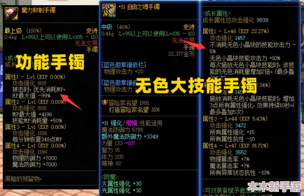 DNF玩家必看：全面对比各大改造手镯，哪款最适合你的战斗风格？
