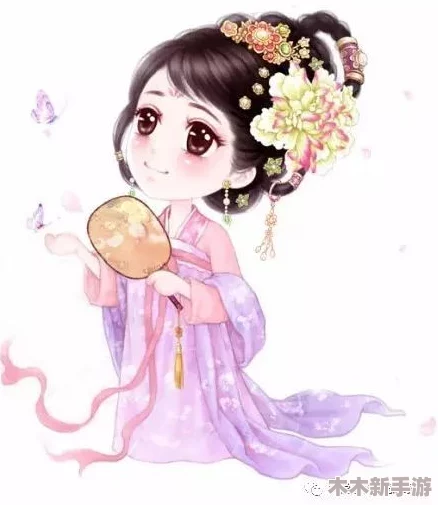 上官婉儿拿一支笔稿自己漫画，展现古风魅力与现代创意的完美结合