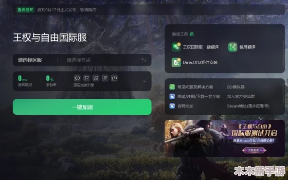 王权与自由国际服畅玩必备：加速器选择指南及分享推荐
