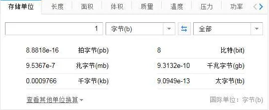 存储单位之间的换算规则与实际应用解析